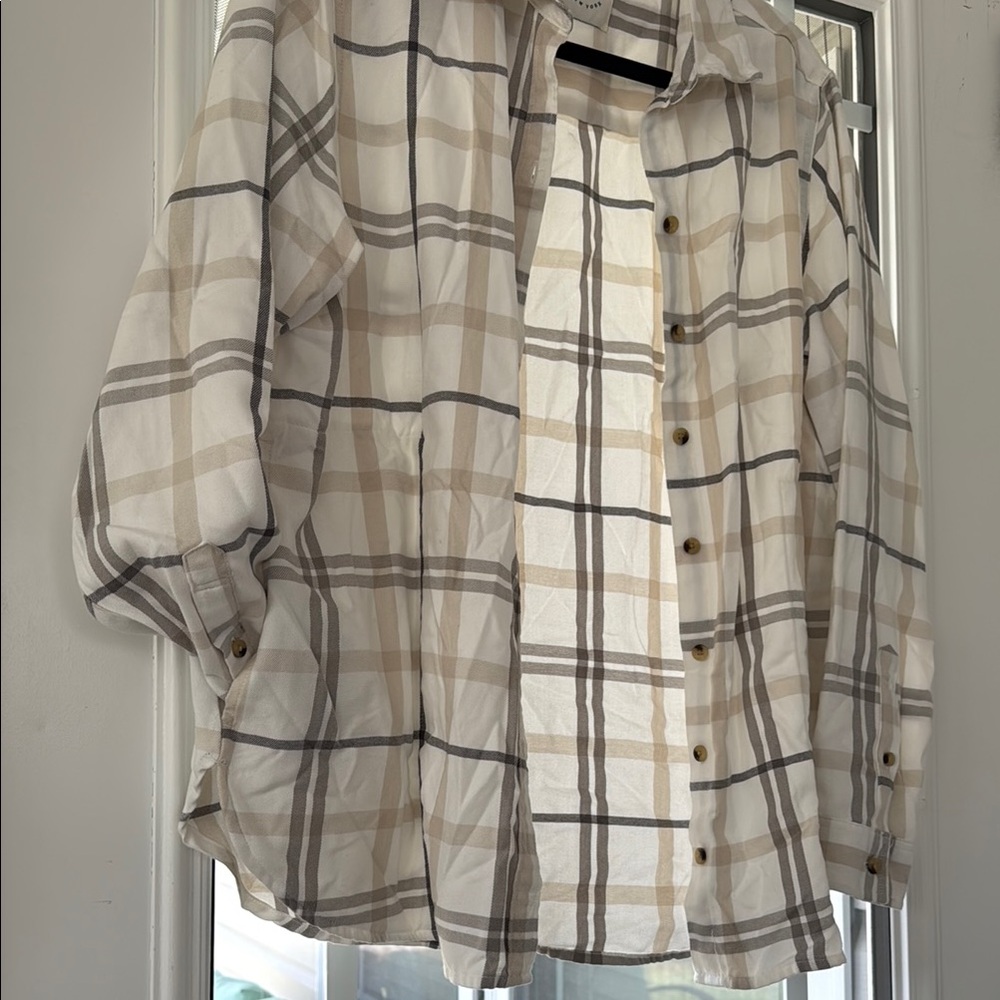 Plaid Button-Up Jacket - Picture 5 of 13